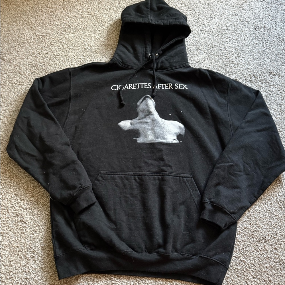 Black Graphic Hoodie by